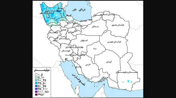 پرباران ترین و کم بارش ترین مناطق ایران را بشناسید
