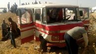 تصادف خونین یک سرویس مدرسه با تریلی در کرمان + عکس