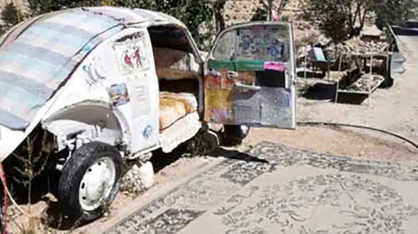 کوچک ترین هتل جهان در اردن است /فولکس واگنی که کوچکترین هتل دنیا است 