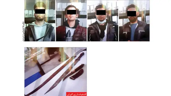 این پیامک افشاگر راز باند زورگیران مخوف بود ! /4 زورگیر را می شناسید ! + عکس ها