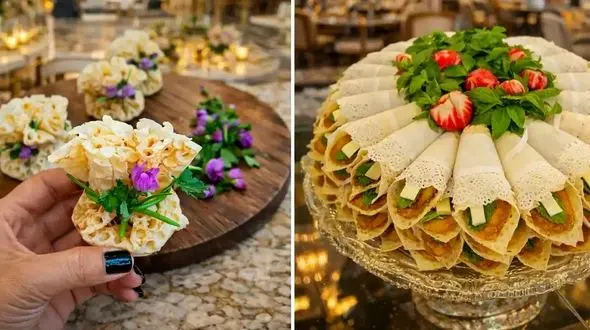 طراحی نون و پنیر سبزی سفره عقد؛ 15 ایده خلاقانه و چشم نواز