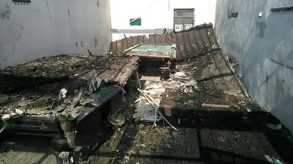 باشگاه بیلیارد در شمال خاکستر شد 