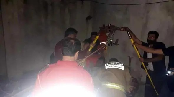 سقوط جوان شمالی به چاه ختم به خیر شد