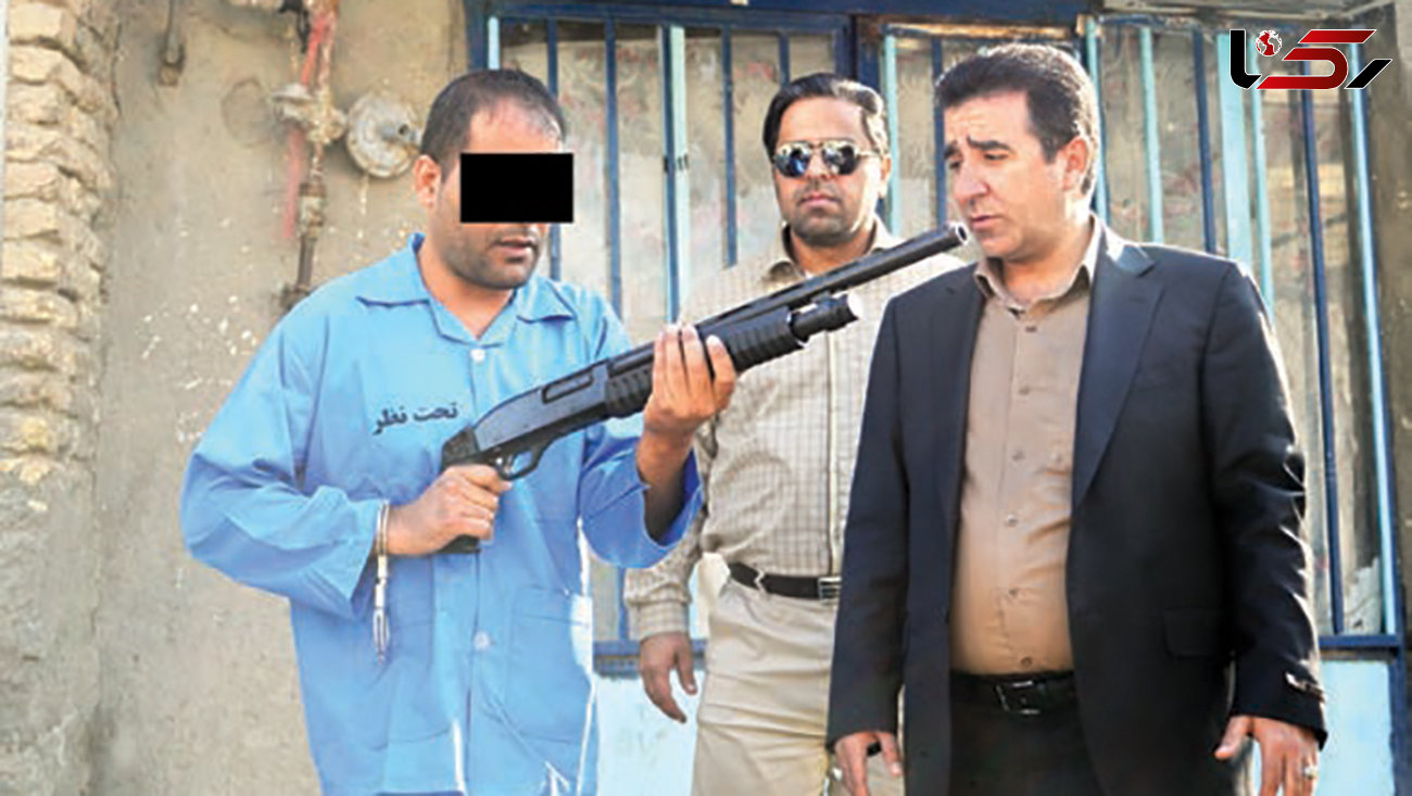 این مرد با اسلحه فیل کش به خیابان آمد و مردی آشنا را در مشهد کشت + عکس