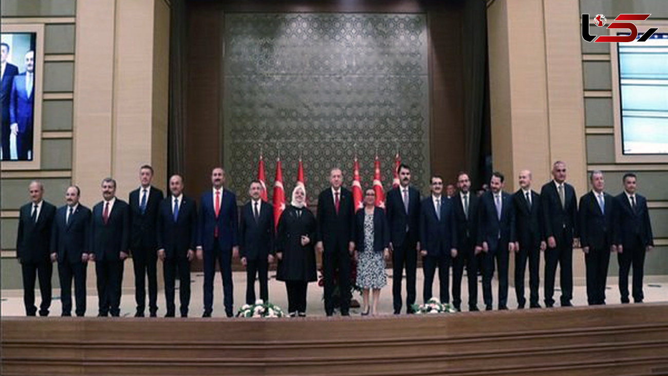 اردوغان کابینه جدید ترکیه را معرفی کرد +عکس