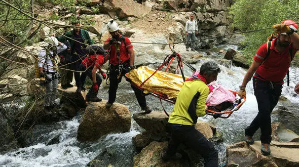 جسد زن 30 ساله حادثه دیده در رودخانه میگون کشف شد +عکس