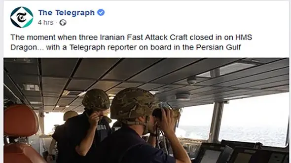 هشدار قایق‌های تندرو سپاه به کشتی‌های انگلیسی در تنگه هرمز 