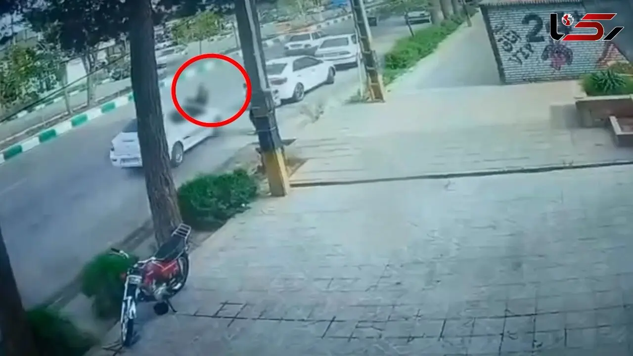 فیلم لحظه مرگ دلخراش یک زن در حال قدم زدن وسط خیابان