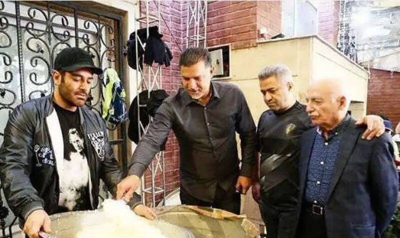 حضور بازیگران و ورزشکاران در ضیافت باشکوه رضا گلزار بدون آیسان آقاخانی و عکس/ از منوچهر هادی تا علی دایی و سعید معروف