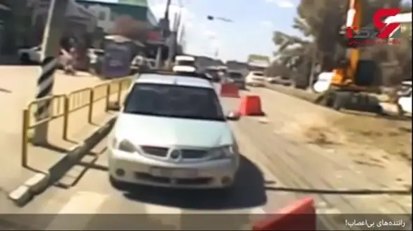 ببینید راننده‌های بی‌اعصاب چه می کنند؟!+فیلم