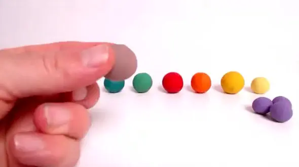 فیلم ترکیب خمیربازی بنفش با رنگ های دیگر