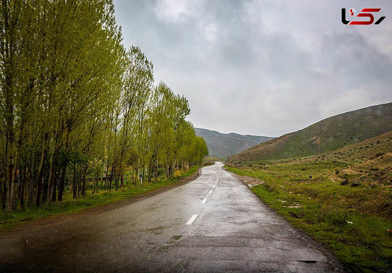 بارش باران در محورهای گیلان/ مه‌گرفتگی در محورهای اردبیل