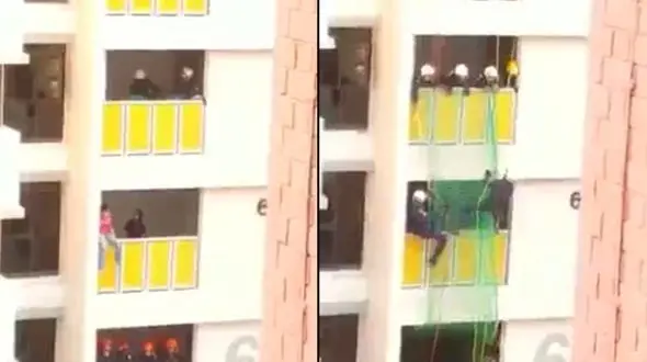 روشی عجیب برای نجات یک زن از خودکشی + فیلم