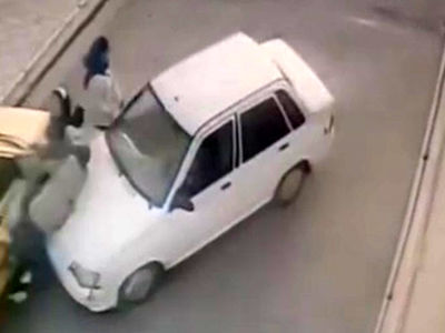 تصادف وحشتناک پراید با 3 دختر جوان در بیرجند