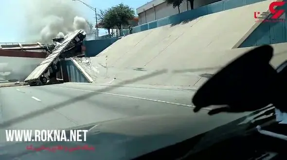 نجات معجزه آسای راننده تریلی در تصادفی باورنکردنی+ فیلم