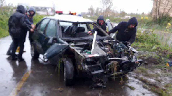 تصادف منجربه فوت سواری پژو آردی+عکس