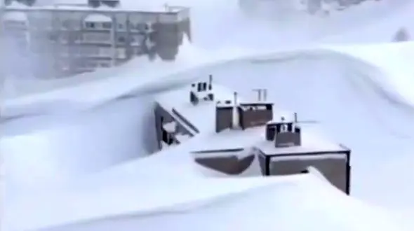 فیلم بارش بی سابقه برف شرق دور روسیه