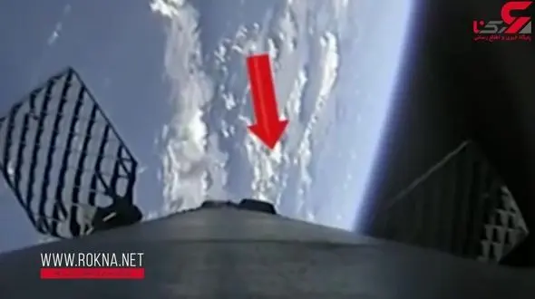 عبور ماهواره جاسوسی فرازمینی‌ها از کنار راکت فالکن ۹ +فیلم