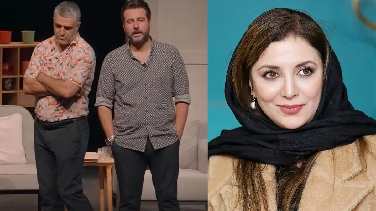 فیلم جذاب از رقص و بازیگری خلاقانه رویا میرعلمی با محسن کیایی در صحنه تئاتر / خانم بازیگر همه را خیره خود کرد