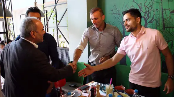 ناهار خانوادگی انصاری برای پرسپولیسی‌ها+عکس 