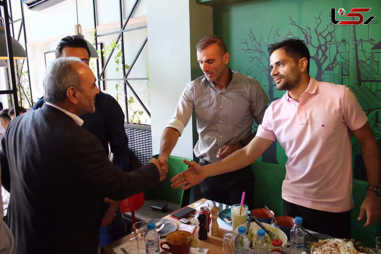 ناهار خانوادگی انصاری برای پرسپولیسی‌ها+عکس 