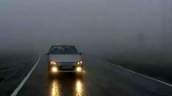 لغزندگی و مه گرفتگی جاده های فارس