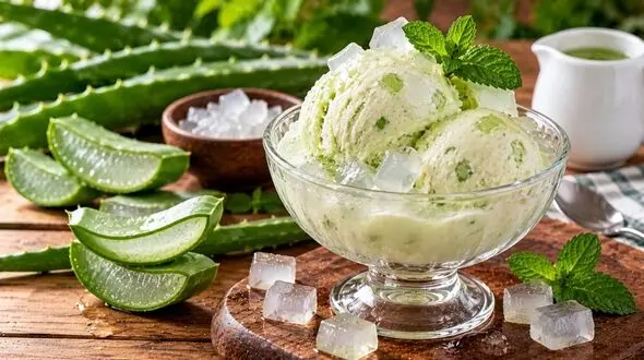 طرز تهیه آلوئه‌ ورا گلاسه