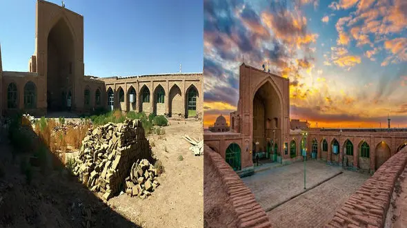 "مسجد چشام "  اثر ملی که ویران، رها شده / تامین اعتبار 500 میلیونی برای بازسازی محقق نشد + فیلم