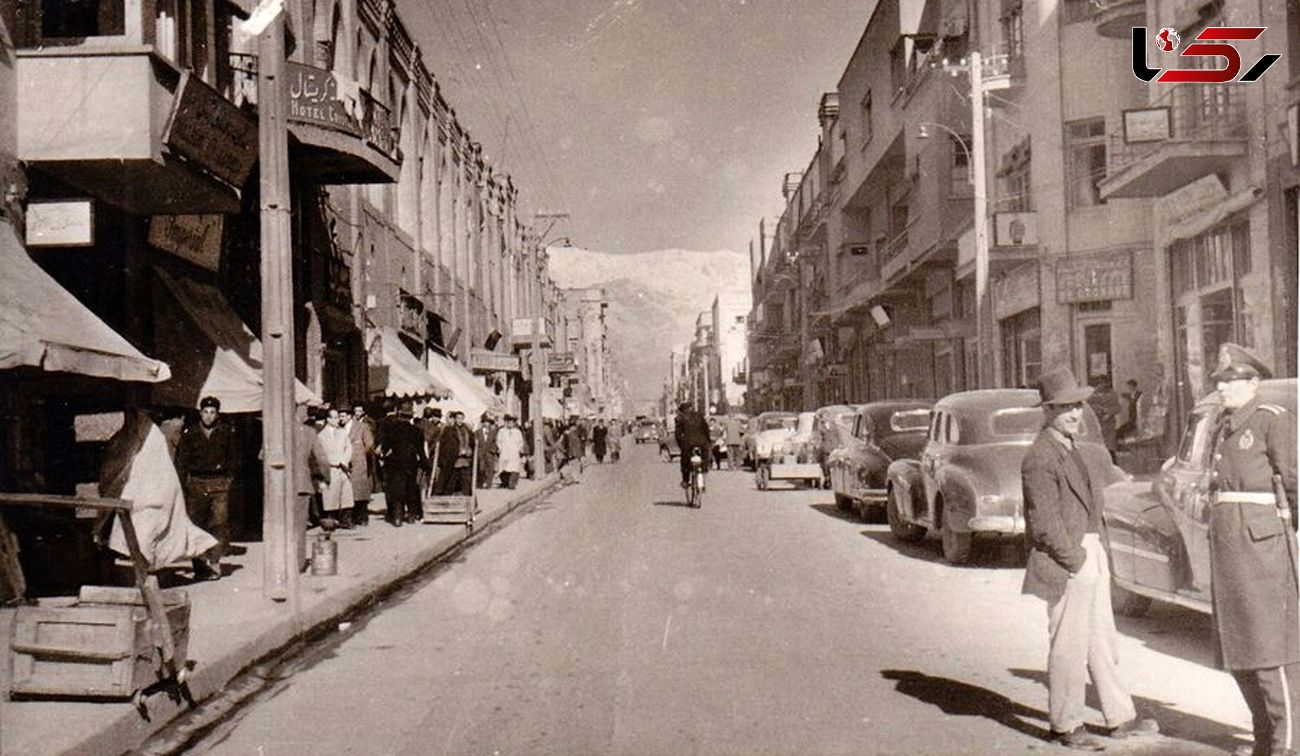 تصویری از فروشگاه پیرایش در خیابان لاله زار در سال 1314