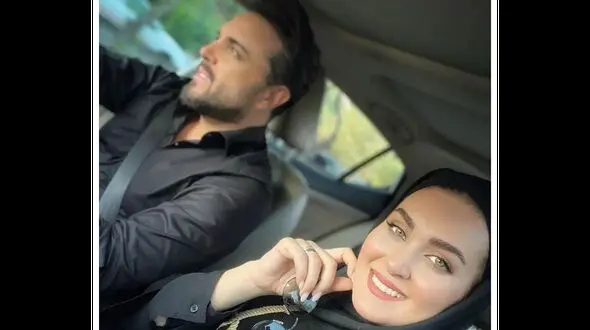 قاب عاشقانه و دلنشین پدرام کریمی، مجری معروف و همسرش+عکس/ پسرش گوله نمکه
