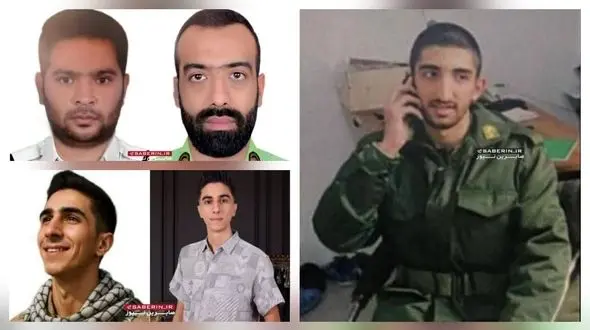 اولین عکس از 4 شهید حمله تروریستی زاهدان