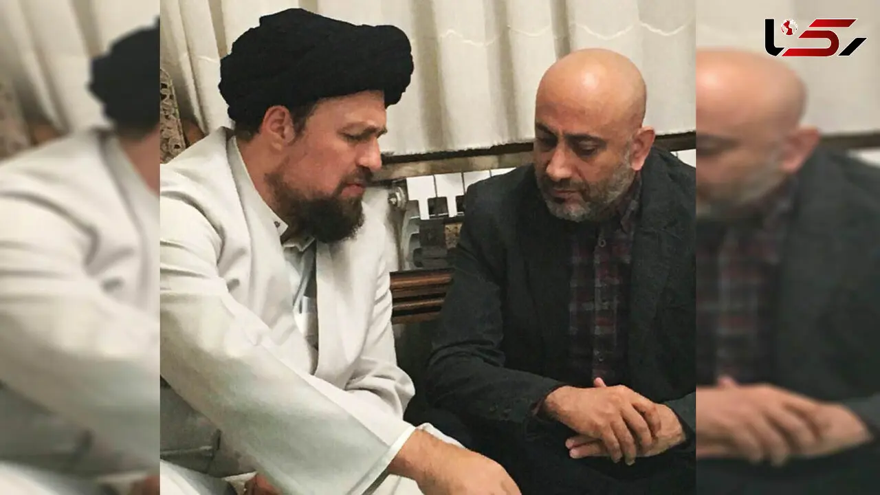 عارف لرستانی در کنار سید حسن خمینی +عکس
