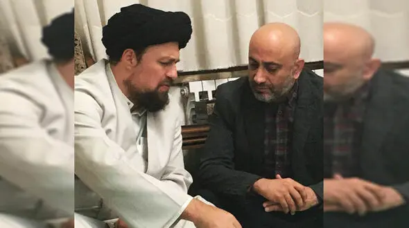 عارف لرستانی در کنار سید حسن خمینی +عکس
