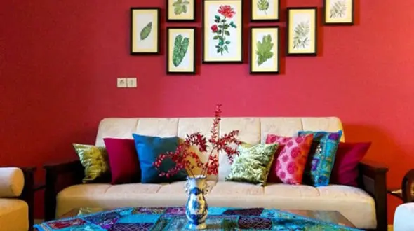 تزیین دیوار اتاق پذیرایی با ایده های خلاقانه و جدید +عکس