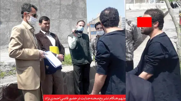 اشک های متهم به قتل یک نوجوان در بازسازی صحنه/ او چهارشنبه سوری مرگباری در مشهد ساخت + عکس 