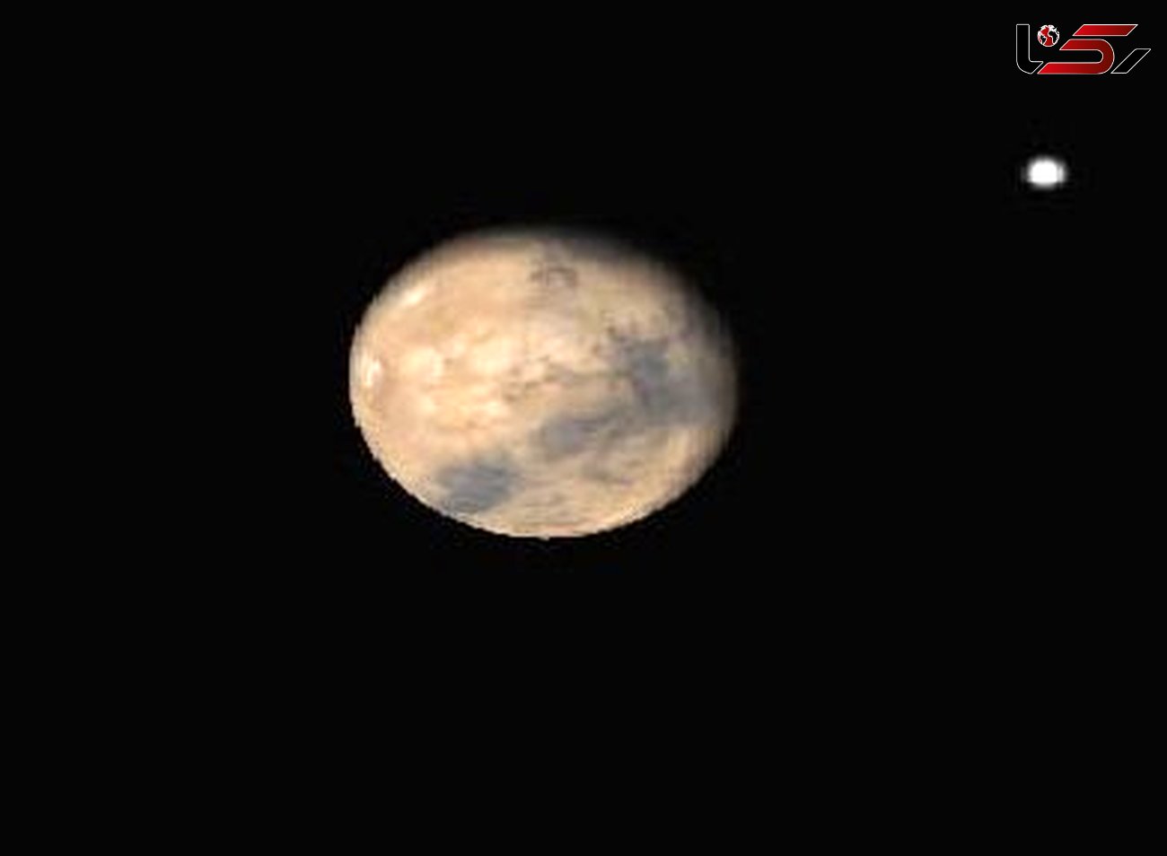 پدیده همنشینی ماه با سیاره بهرام/در بعداز ظهر امروز