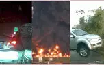 ببینید / از زیر گرفتن کودک در خیابان توسط خودرو سواری تا انفجار تانکر گاز مایع + 10 فیلم حادثه ای