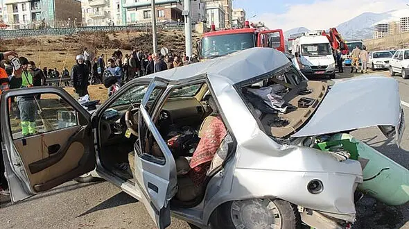 14 زخمی در تصادف هولناک 2 خودرو در جاده دهلران + جزییات