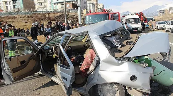 14 زخمی در تصادف هولناک 2 خودرو در جاده دهلران + جزییات