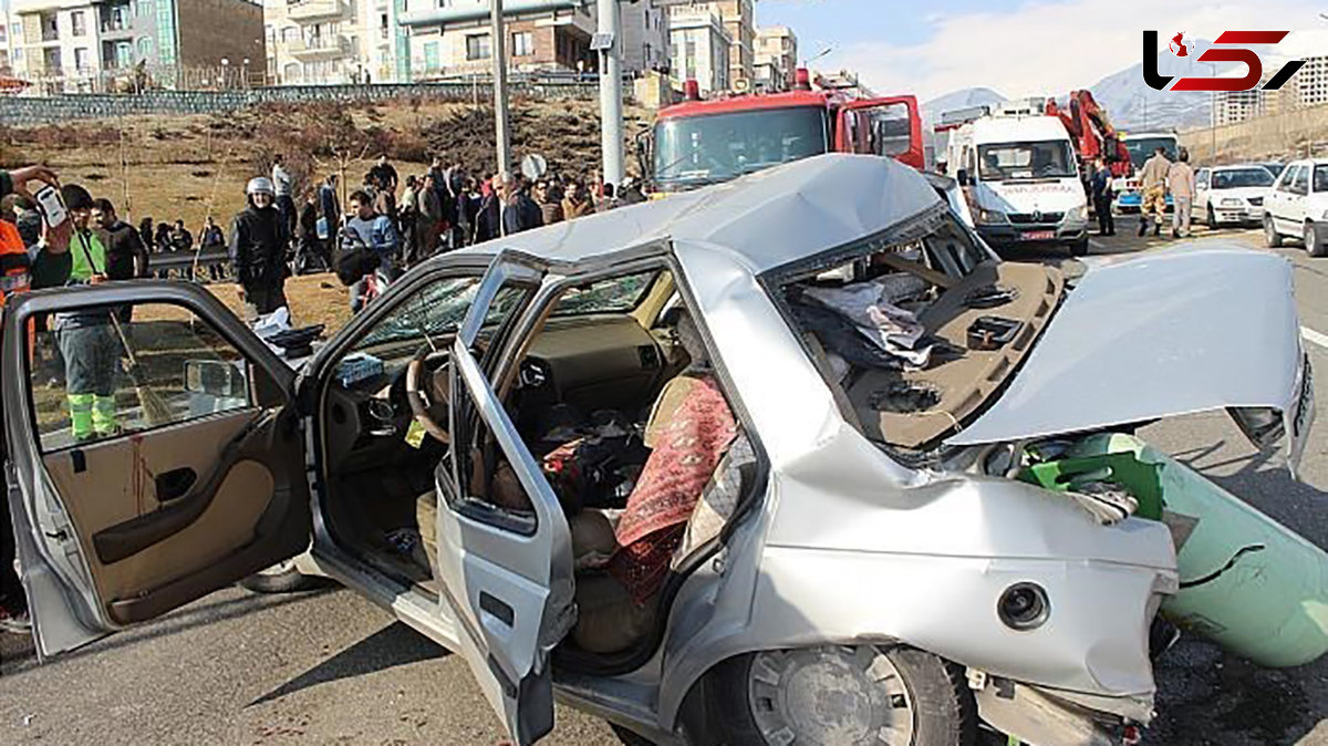 14 زخمی در تصادف هولناک 2 خودرو در جاده دهلران + جزییات