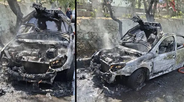 فرار معجزه‌آسا راننده از شعله‌های پژو ۲۰۶ در اتوبان همت!