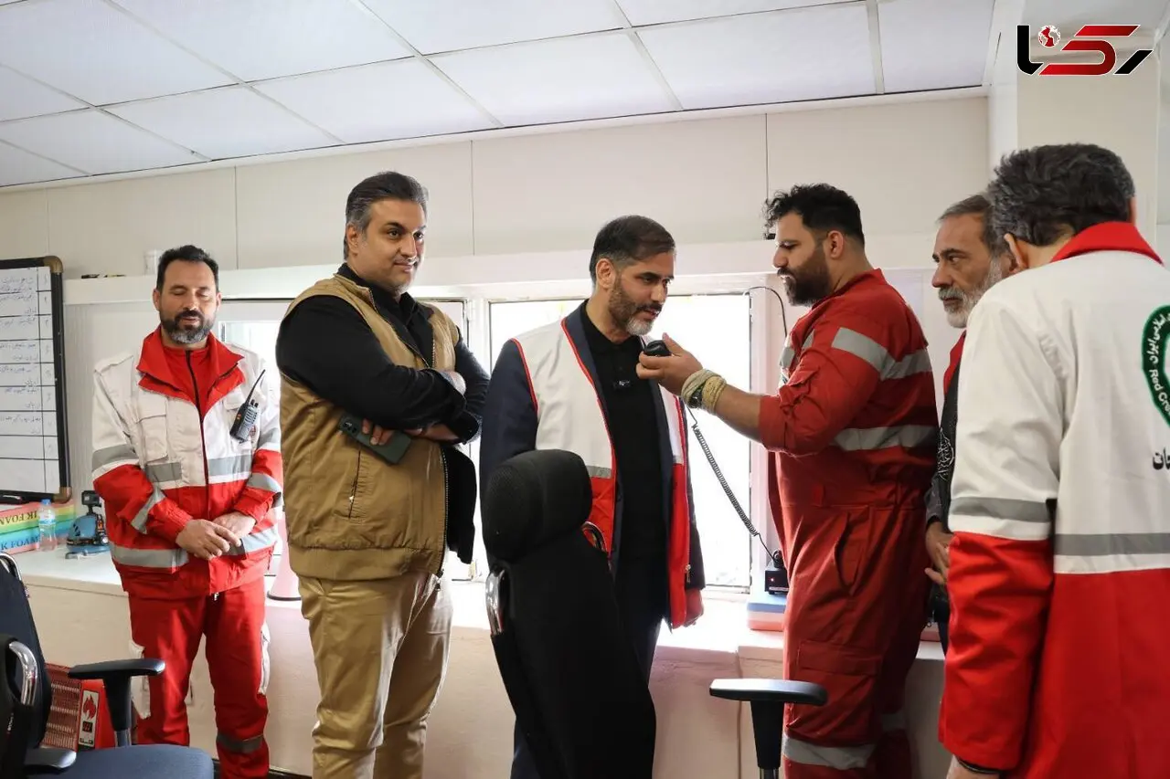 حضور سردار سعید محمد در جمع امدادگران هلال‌احمر تهران 