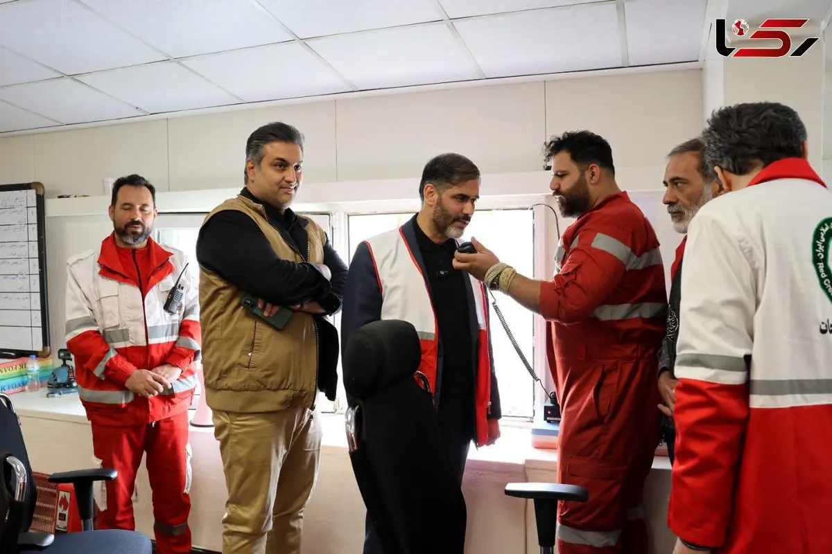 حضور سردار سعید محمد در جمع امدادگران هلال‌احمر تهران 