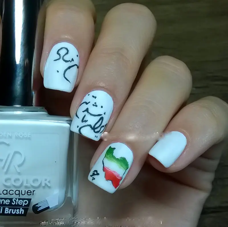 ناخن طرح ایران