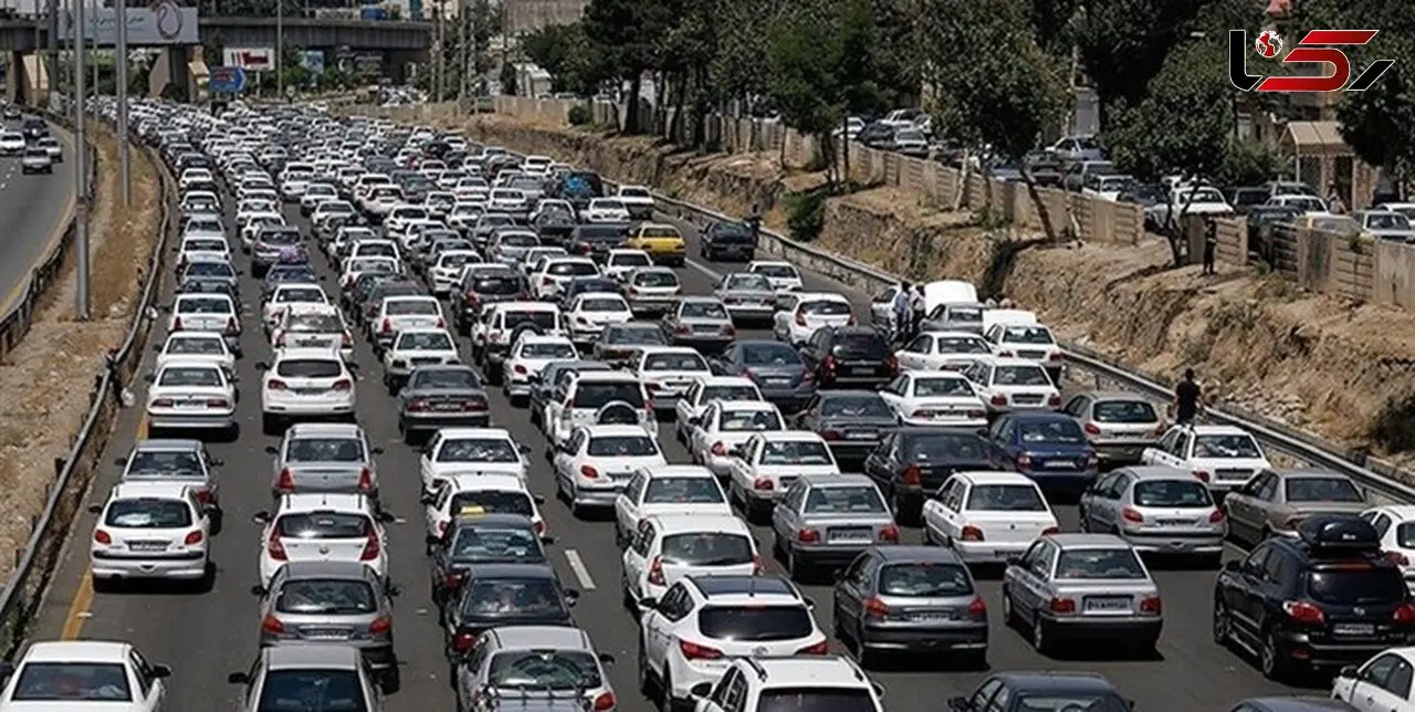 ترافیک سنگین در ورودی های تهران