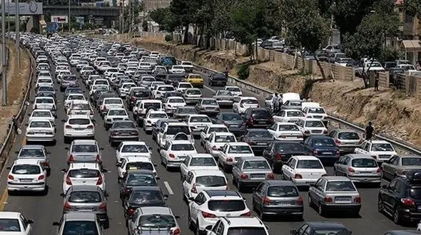 ترافیک سنگین در ورودی های تهران