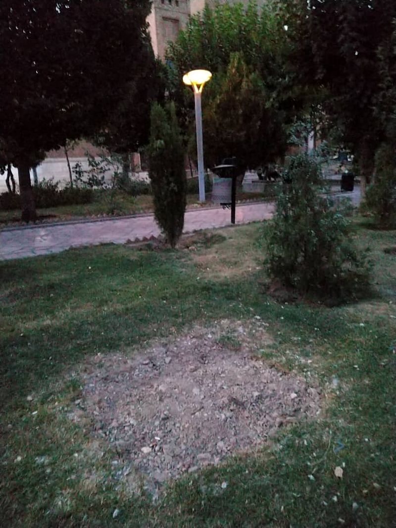 تکرار سریال سرقت و جابجایی 5 تندیس برنزی در پارک هنرمندان  