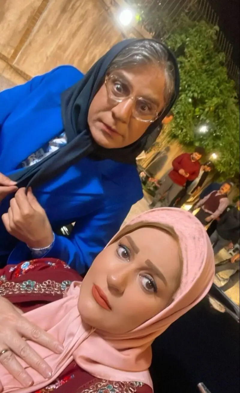 نعیمه نظام دوست و عمو پورنگ