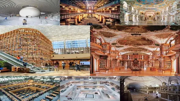 این کتابخانه ها اشتهای مطالعه تان را باز می کنند+ عکس