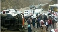 ۱۰ کشته ومصدوم در تصادف اتوبوس و کامیون در اتوبان زنجان - قزوین +عکس